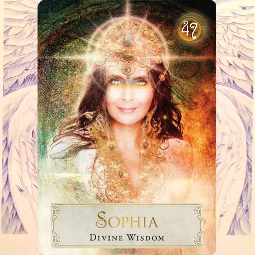 Sophia Divine Wisdom feminine face of God artwork Sophia Divine sacred feminine artwork Gnostic symbolism light and awakening