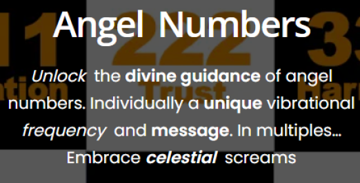 Angel Numbers on FFC Maintenance Page